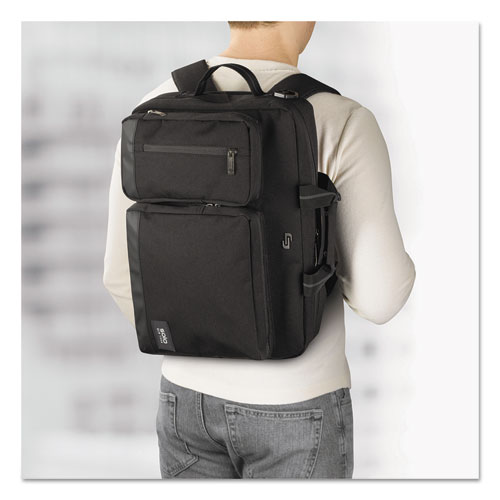 Image of Solo Urban Hybrid Briefcase, Fits Devices Up To 15.6", Polyester, 5 X 17.25 X 17.24, Black