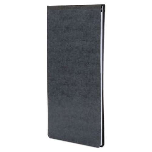 Image of Pressboard Report Cover with Tyvek Reinforced Hinge, Two-Piece Prong Fastener, 2" Capacity, 8.5 x 14,  Black/Black