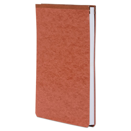 Image of Pressboard Report Cover with Tyvek Reinforced Hinge, Two-Piece Prong Fastener, 2" Capacity, 8.5 x 11, Red/Red