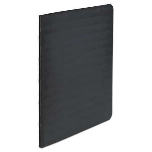 Image of Pressboard Report Cover with Tyvek Reinforced Hinge, Two-Piece Prong Fastener, 3" Capacity, 8.5 x 11, Black/Black