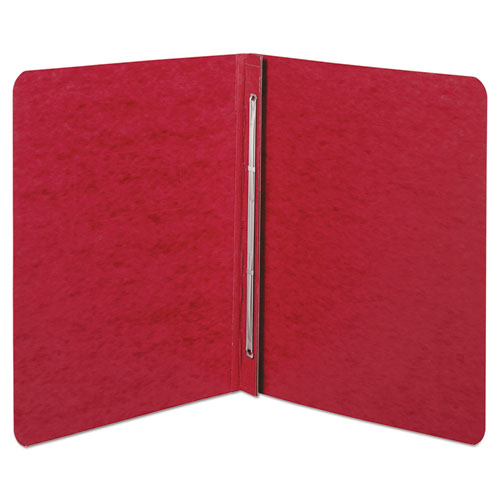 Pressboard Report Cover with Tyvek Reinforced Hinge, Two-Piece Prong Fastener, 3" Capacity, 8.5 x 11, Executive Red