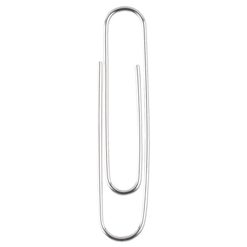 Premium Heavy-Gauge Wire Paper Clips, Jumbo, Smooth, Silver, 100 Clips/Box, 10 Boxes/Pack