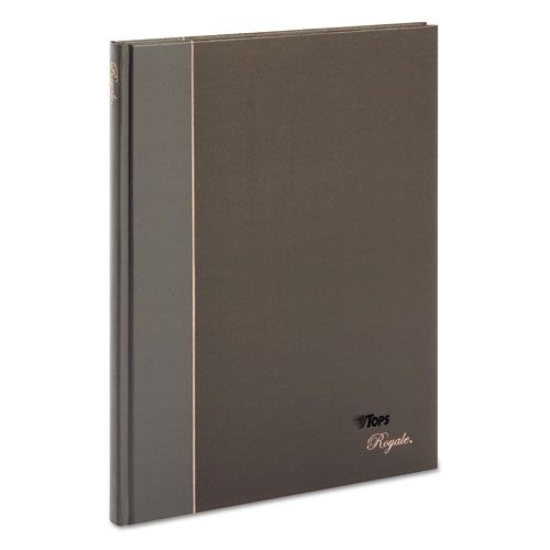 ROYALE CASEBOUND BUSINESS NOTEBOOK, COLLEGE, BLACK/GRAY, 10.5 X 8, 96 SHEETS