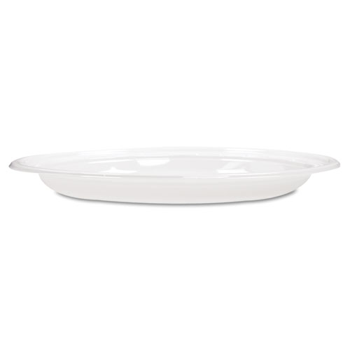 Image of Dart® Famous Service Plastic Dinnerware, Plate, 9", White, 125/Pack, 4 Packs/Carton