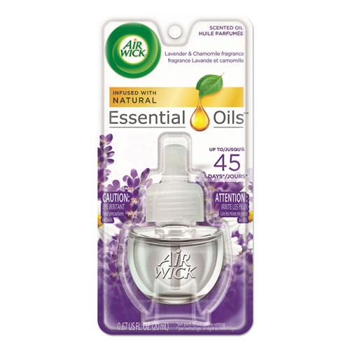 Scented Oil Refill, Lavender & Chamomile, 0.67 oz, Purple, 8/Carton | by Plexsupply