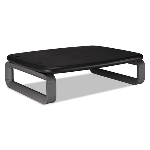 SmartFit Monitor Stand Plus, 16.2" x 2.2" x 3" to 6", Black, Supports 80 lbs