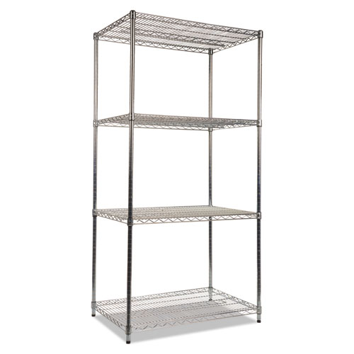 Alera Shelf Liners For Wire Shelving Clear Plastic 48w X 24d 4