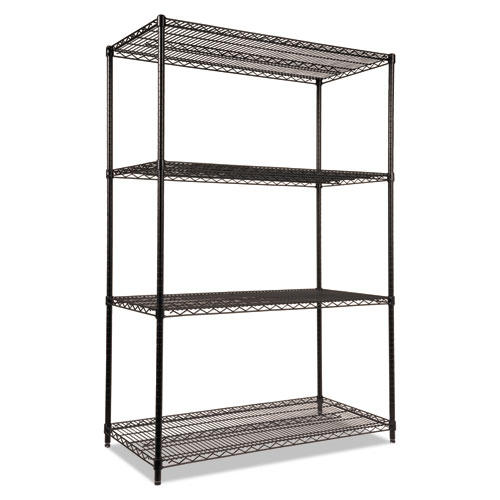 Alera ALESW59SL3618 Plastic 36 in. x 18 in. Shelf Liners for Wire Shelving  - Clear (4/Pack)