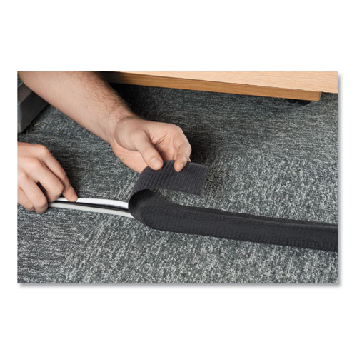 Image of D-Line® Cable Grip Strip, 3" Wide X 10 Ft Long, Black
