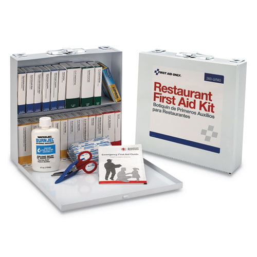First Aid Only™ ANSI 2015 Class A+ Type I and II Industrial First Aid Kit 100 People, 676 Pieces, Metal Case