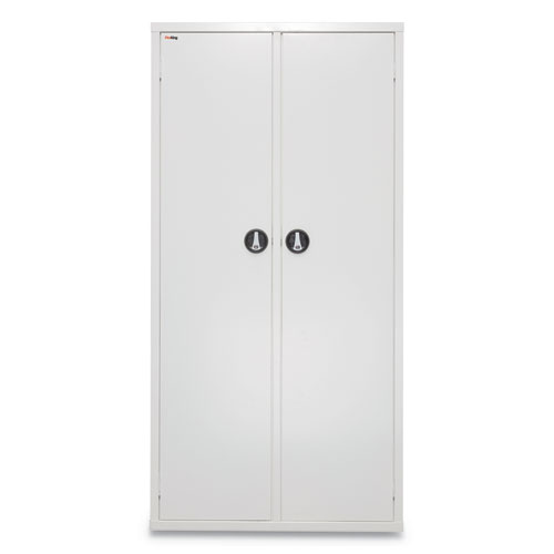 MEDICAL STORAGE CABINET WITH CAM LOCK, 36W X 15D X 72H, WHITE