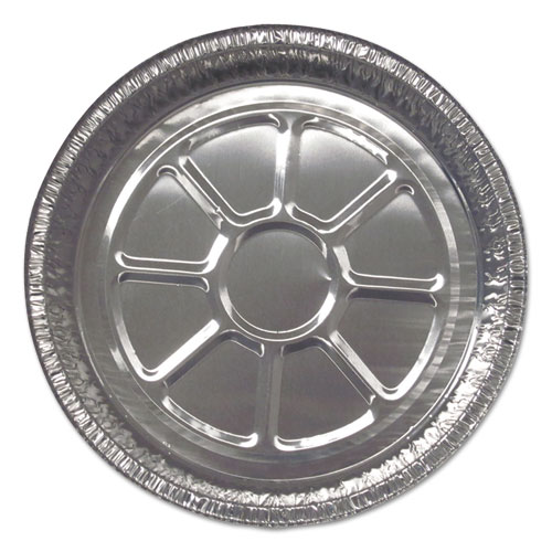 Image of Aluminum Closeable Containers, Round, 8" Diameter x 1.56"h, Silver, 500/Carton
