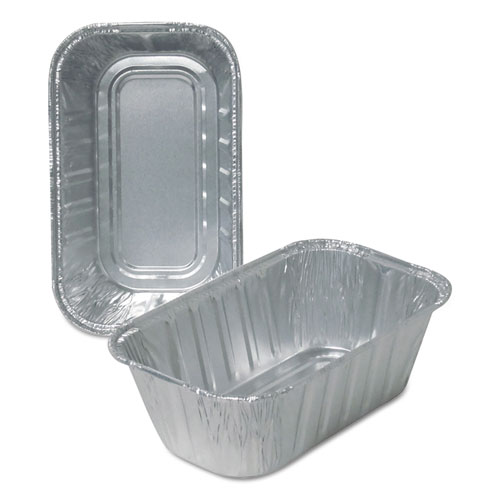 Aluminum Loaf Pans, 1 lb, 6.13 x 3.75 x 2, 500/Carton