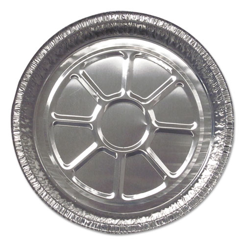 Image of Durable Packaging Aluminum Round Containers, 25 Gauge, 44 Oz, 9" Diameter X 21.94"H, Silver, 500/Carton