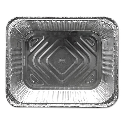 Durable Packaging Aluminum Steam Table Pans, Half-Size Deep-120 Oz., 2.56" Deep, 10.38 X 12.75, 100/Carton