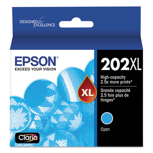 T202XL220-S (202XL) Claria High-Yield Ink, 470 Page-Yield, Cyan