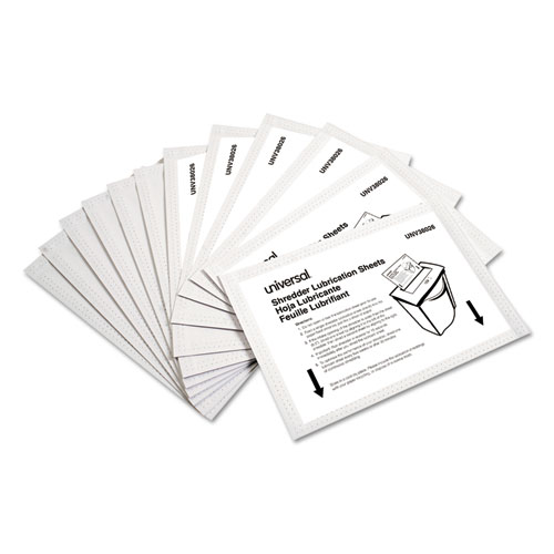 SHREDDER LUBRICANT SHEETS, 5.5" X 2.8", 24/PACK