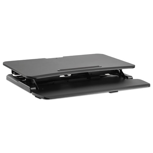 AdaptivErgo Two-Tier Sit-Stand Lifting Workstation, 31.5" x 26.13" x 4.33" to 19.88", Black