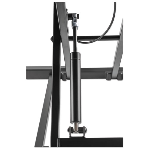 Image of AdaptivErgo Two-Tier Sit-Stand Lifting Workstation, 37.38" x 26.13" x 4.69" to 19.88", Black