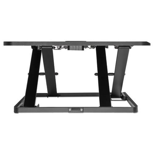 Image of AdaptivErgo Ultra-Slim Sit-Stand Desk, 31.33" x 21.63" x 1.5" to 16", Black