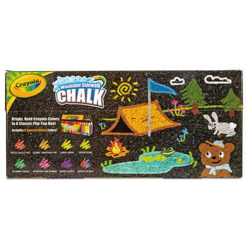 Ultimate Sidewalk Chalk, 4", 60 Assorted Colors, 64/set