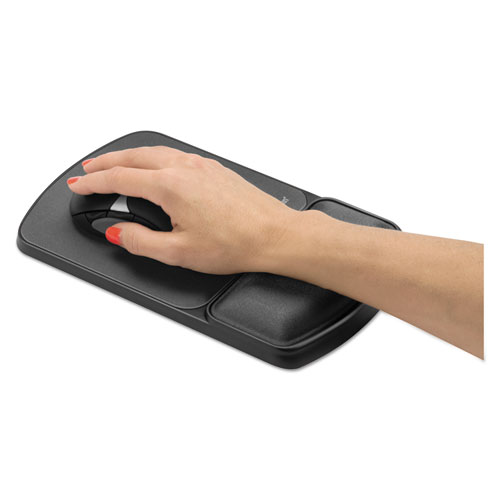 Mouse Pad with Wrist Support with Microban Protection, 6.75 x 10.12, Graphite