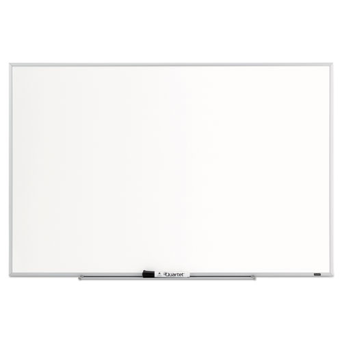 Dry Erase Board, 36 x 24, Melamine White Surface, Silver Aluminum Frame