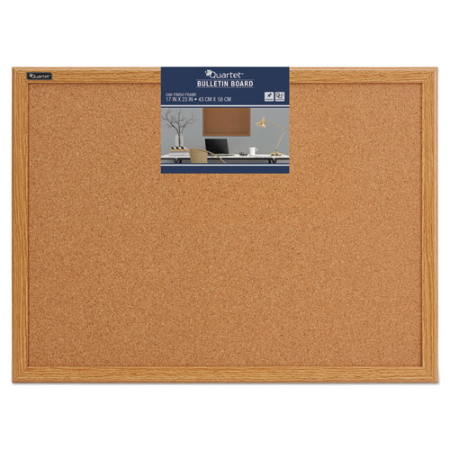 Cork Bulletin Board, 36 x 24, Oak Finish Frame