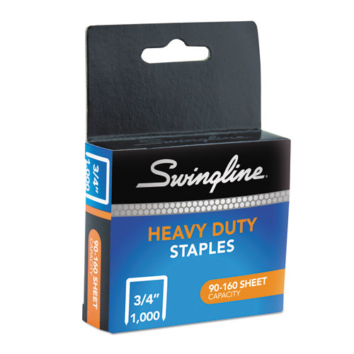 Image of Swingline® S.F. 13 Heavy-Duty Staples, 0.75" Leg, 0.5" Crown, Steel, 1,000/Box