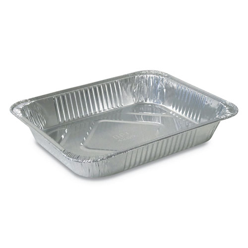 Image of Aluminum Steam Table Pans, Half-Size Medium, 2.19" Deep, 10.38 x 12.75, 100/Carton