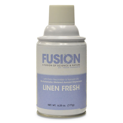 Fresh Products Fusion Metered Aerosols, Linen Fresh, 6.25 Oz, 12/Carton