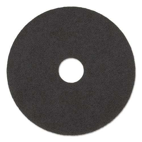 Boardwalk® High Performance Stripping Floor Pads, 19" Diameter, Black, 5/Carton