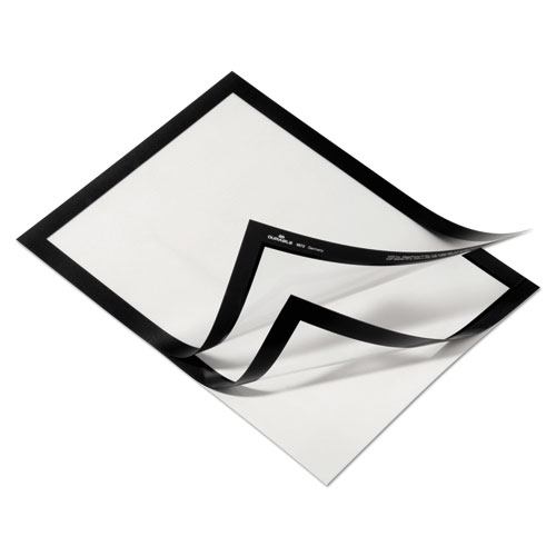 Image of DURAFRAME Sign Holder, 8.5 x 11, Black Frame, 2/Pack