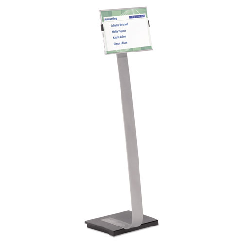 Image of Durable® Info Sign Duo Floor Stand, Letter-Size Inserts, 15 X 46.5, Clear