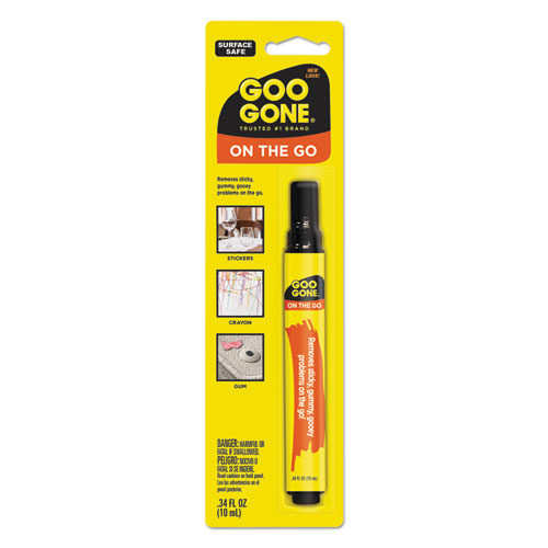 Goo Gone® Mess-Free Pen Cleaner, Citrus Scent, 0.34 Pen Applicator, 12/Carton