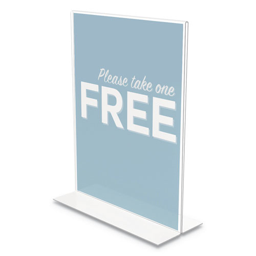 Classic Image Stand-Up Double-Sided Sign Holder, 8.5 x 11, 12/Pack