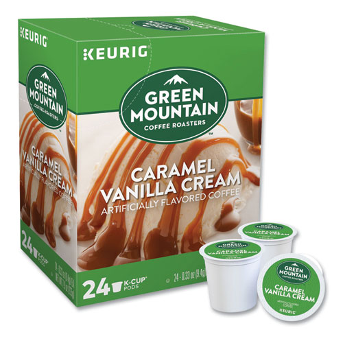 Caramel Vanilla Cream Coffee K-Cups, 24/Box