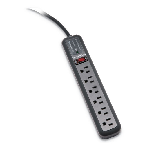 Guardian Surge Protector, 6 AC Outlets, 15 ft Cord, 540 J, Gray