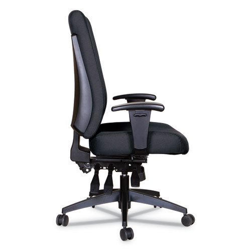 Image of Alera Wrigley Series High Performance High-Back Multifunction Task Chair, Supports 275 lb, 18.7" to 22.24" Seat Height, Black