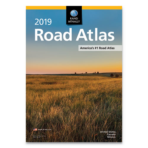 RAND MCNALLY ROAD ATLASES, 2019, STAPLED, 144 PAGES