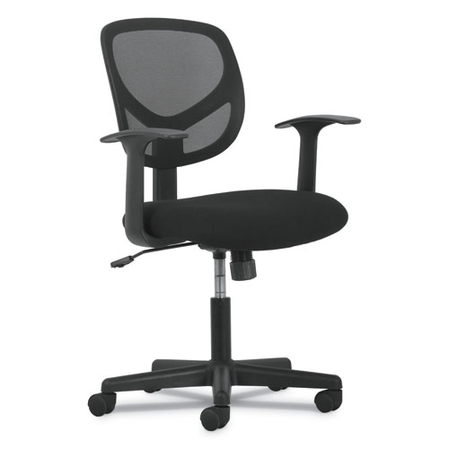 Image of 1-Oh-Two Mid-Back Task Chairs, Supports Up to 250 lb, 17" to 22" Seat Height, Black