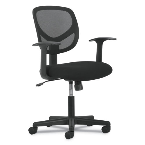 Sadie™ 1-Oh-Two Mid-Back Task Chairs, Supports Up to 250 lb, 17" to 22" Seat Height, Black