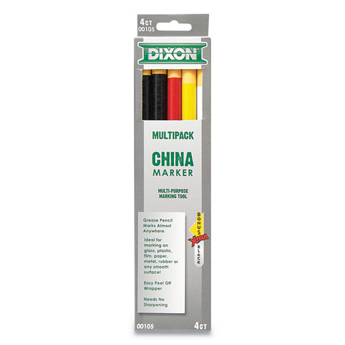 Dixon 00077 China Marker Black Dozen 