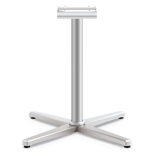 HON® Arrange X-Leg Base for 30" to 36" Tops, 25.59w x 25.59d x 40h, Silver