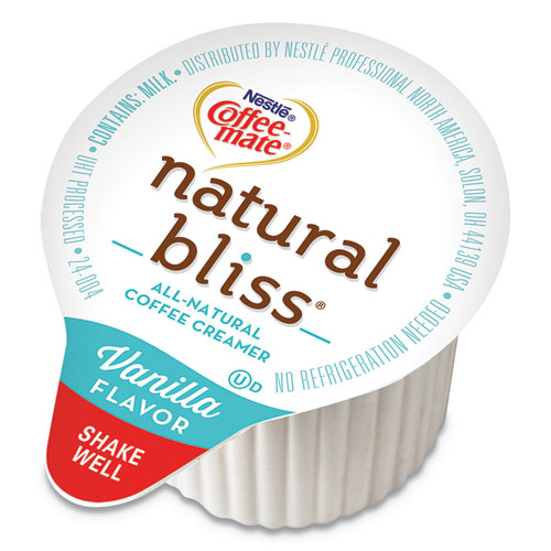 Coffee mate® Natural Bliss Dairy Creamers, Vanilla Oatmilk, 0.38 oz, Mini Cups, 50/Box