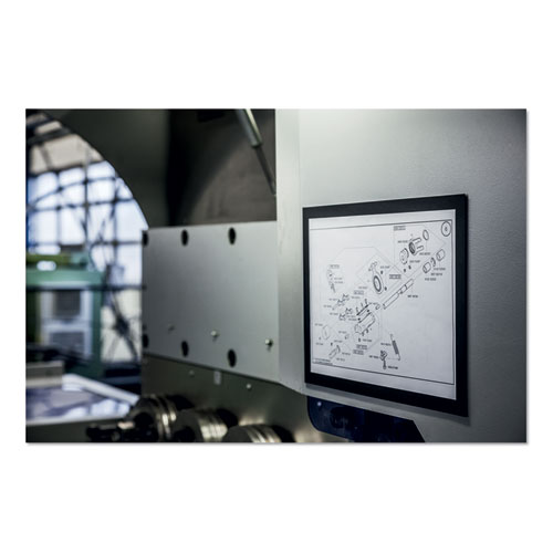 Image of DURAFRAME Magnetic Sign Holder, 8.5 x 11, Black Frame, 2/Pack