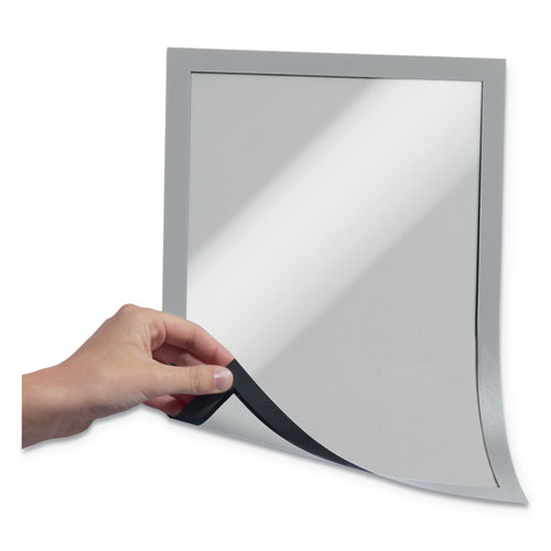Image of DURAFRAME Magnetic Sign Holder, 8.5 x 11, Silver Frame, 2/Pack