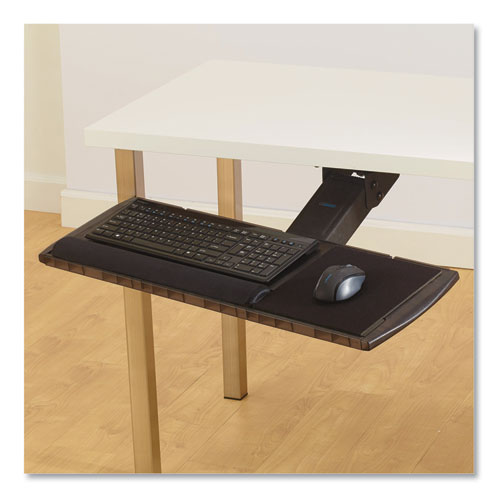 Adjustable Keyboard Platform with SmartFit System, 21.25w x 10d, Black | by Plexsupply