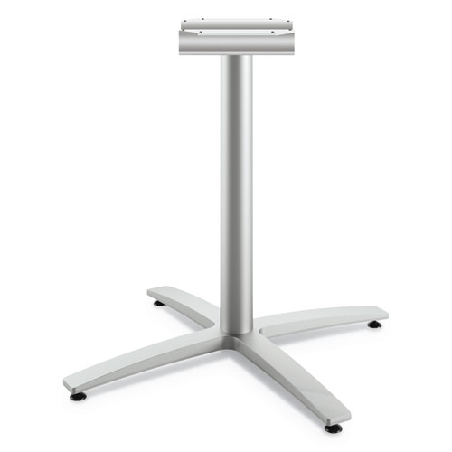 Image of Hon® Between Seated-Height X-Base For 30" To 36" Table Tops, 26.18W X 29.57H, Silver