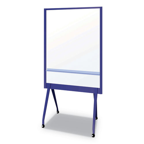 MOBILE PARTITION BOARD NB, 38 3/10" X 70 4/5", WHITE, ALUMINUM FRAME